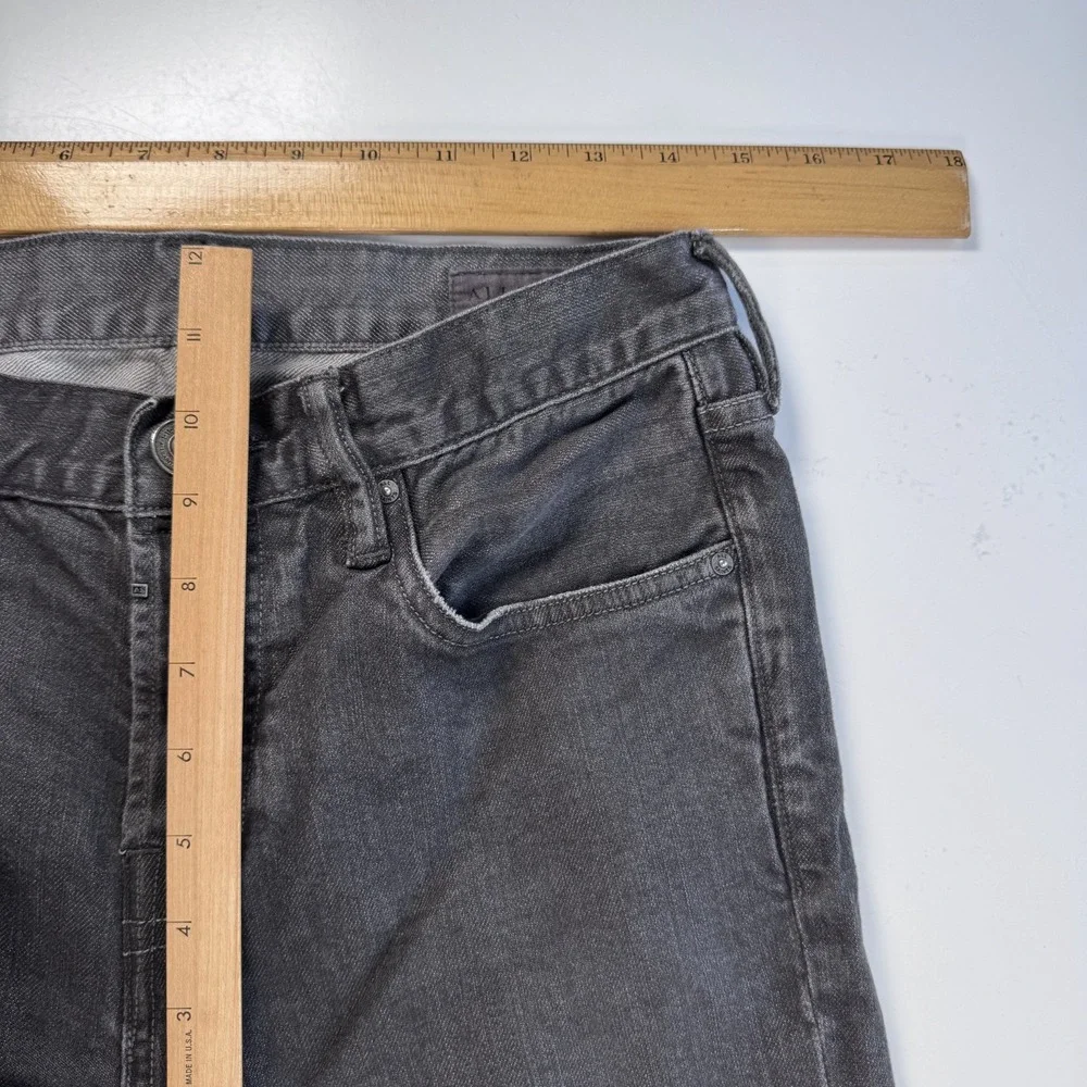 ALL SAINTS Jeans Denim Travolta Cigarette Button Fly Slim Skinny Mens 30x31 Gray